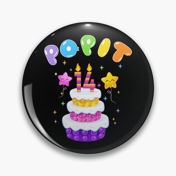 Item preview, 14th Birthday Girl and Boy Pop It, Funny Pop Fidget Toys Popping Cute colorful Kids designed and sold by Shozon.