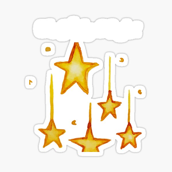 Christmas “O Holy Night” Stars Sticker
