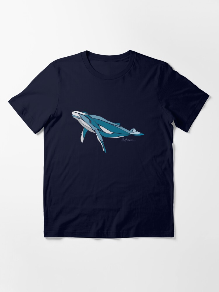 Essential T-Shirt, Tropical Fish -  humpback whales in ocean menagerie designed and sold by petloverswag
