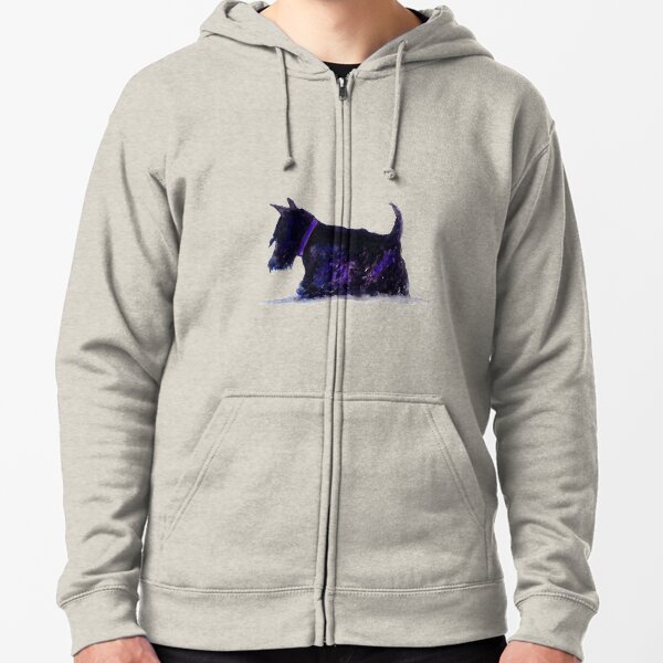 Scottie Dog Zipped Hoodie