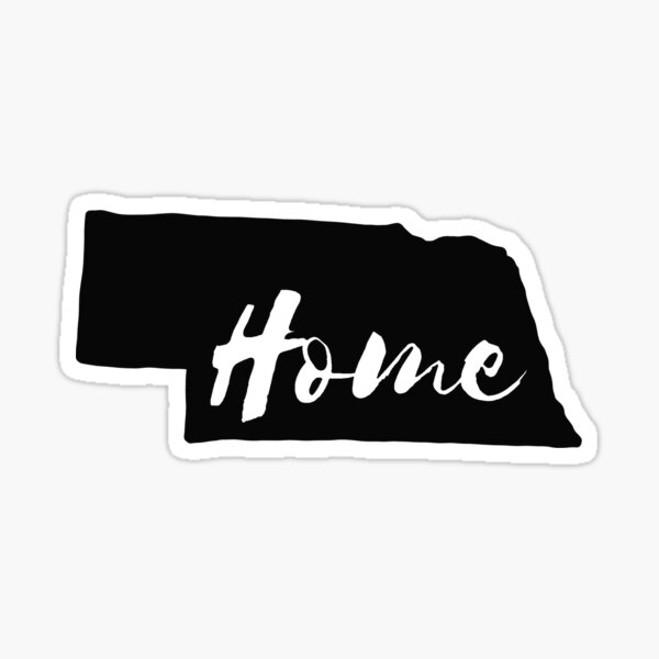"Nebraska Home State Outline" Sticker for Sale by KARAKATE Redbubble