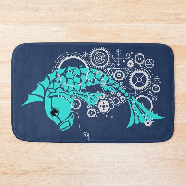 Item preview, Steampunk. Mechanical Green Koi Carp designed and sold by CatCoconut-Art.