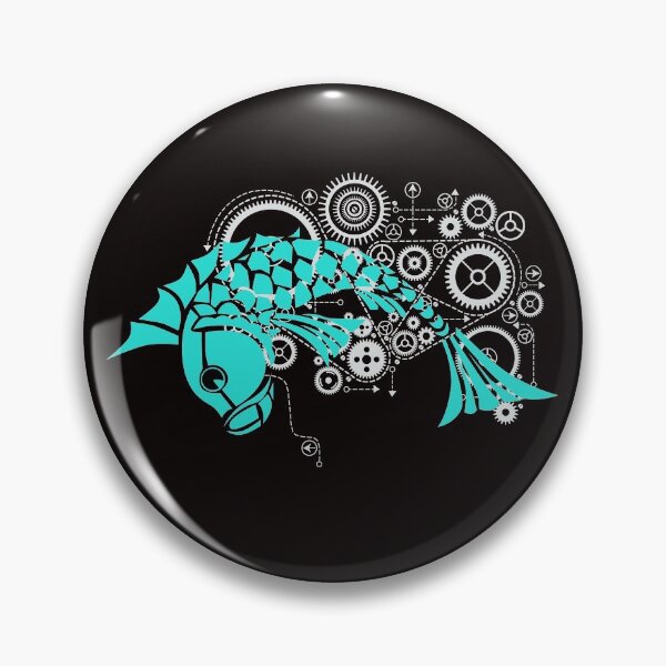 Item preview, Steampunk. Mechanical Green Koi Carp designed and sold by CatCoconut-Art.