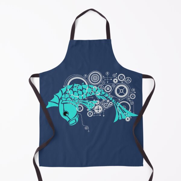 Item preview, Steampunk. Mechanical Green Koi Carp designed and sold by CatCoconut-Art.