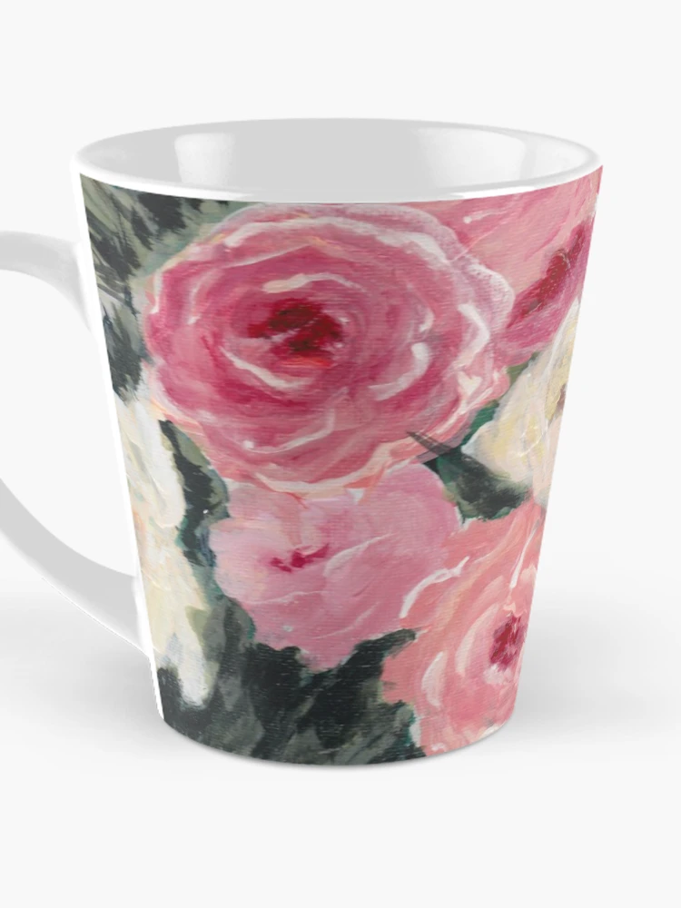 Thumbnail 3 of 4, Coffee Mug, Salmon Roses designed and sold by Shelly  Moore.