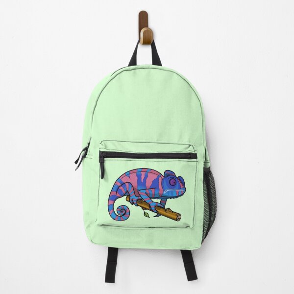Item preview, Blue and pink chameleon designed and sold by mh-art-.