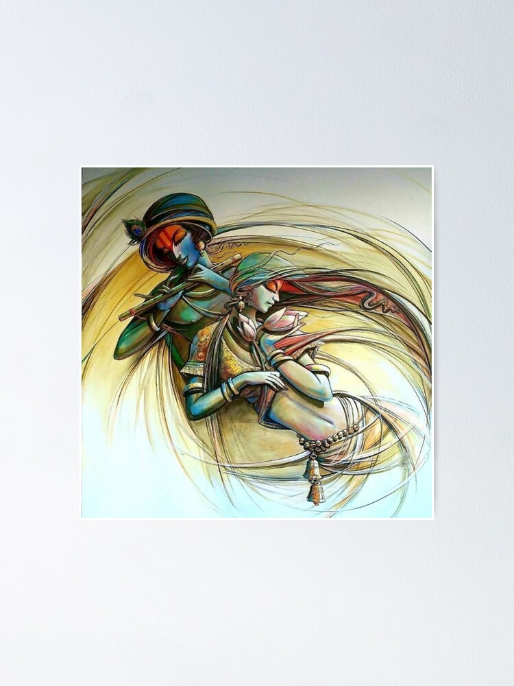 Buy Radha Krishna Multicolour Canvas Teakwood And MDF Framed Spiritual Art  Print at 26 OFF by Da Monica  Pepperfry
