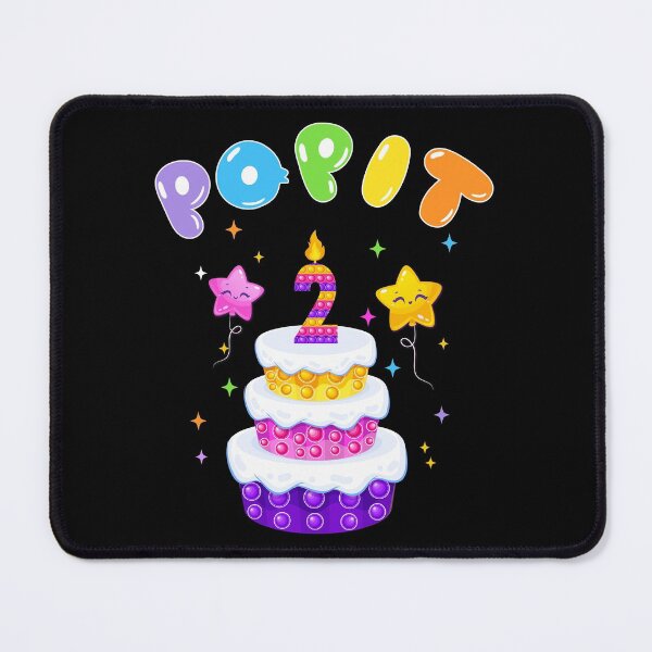 Item preview, 2nd Birthday Girl and Boy Pop It, Funny Pop Fidget Toys Popping Cute colorful Kids designed and sold by Shozon.
