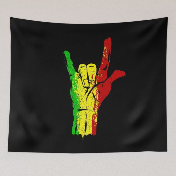 Item preview, I love you in ASL with Reggae Rastafari Colors product designed and sold by D-C-Designs.