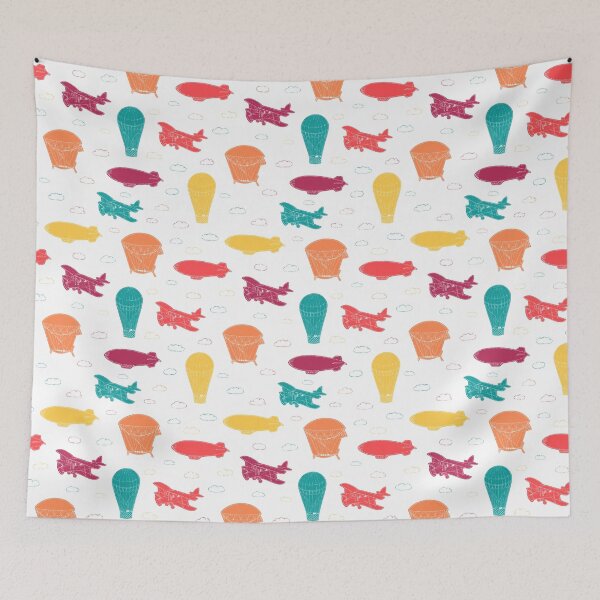 Item preview, Pattern with aeronautic transport designed and sold by Alla Rinchino.
