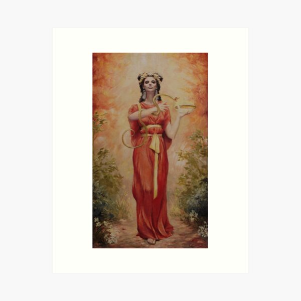Hygeia - Goddess of preventative good health Art Print