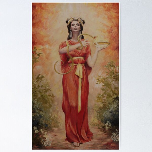 Vista previa del artículo con la obra «Hygeia - Diosa de la buena salud preventiva», diseñado y vendido por Leo Plaw.