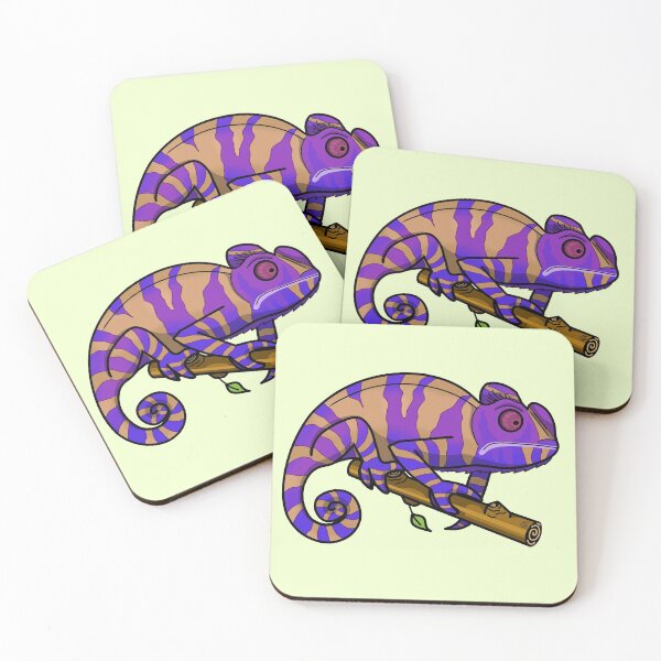 Item preview, Purple and brown chameleon designed and sold by mh-art-.
