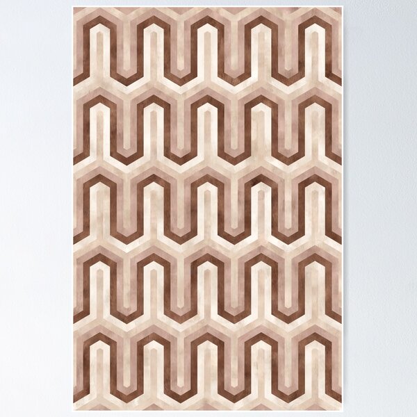 Artikelvorschau, Boho Neutrales marokkanisches geometrisches Muster entworfen und verkauft von Octavia Soldani.