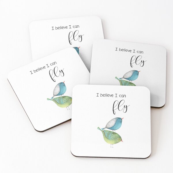 Item preview, "I believe I can fly" quote plus artwork designed and sold by Lolly's Lane Shoppe.