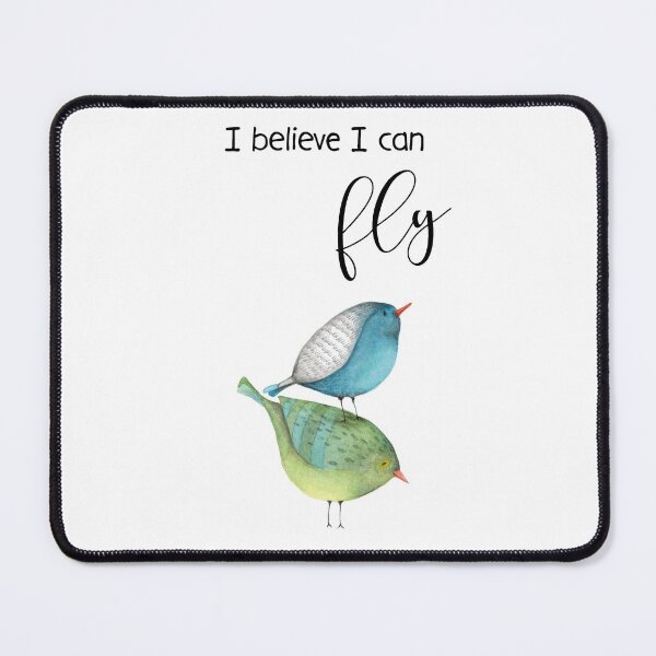 Item preview, "I believe I can fly" quote plus artwork designed and sold by Lolly's Lane Shoppe.