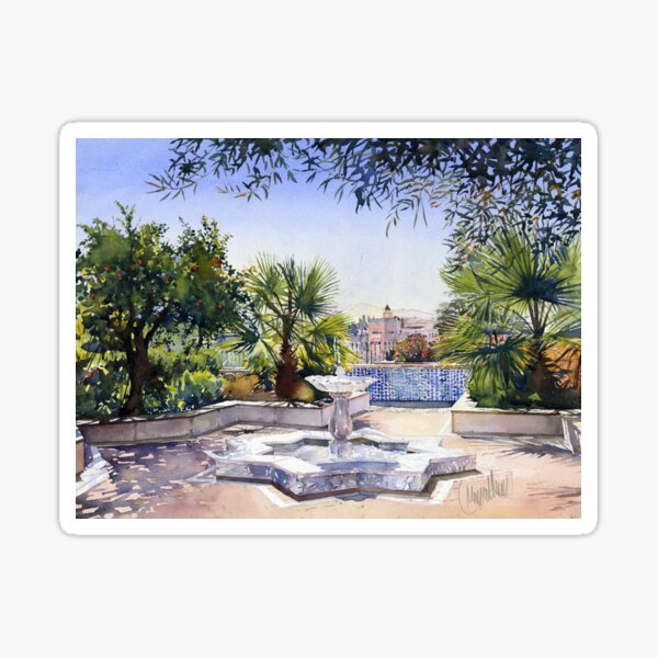 Item preview, The Garden Of The Mosque, Granada designed and sold by Margaret Merry.