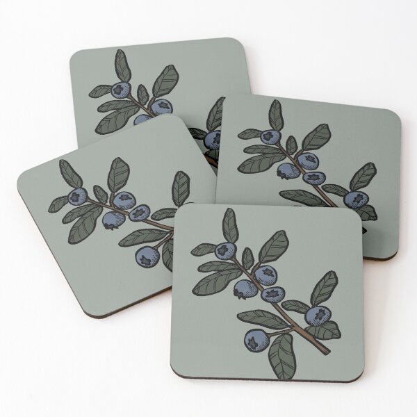 Item preview, Blueberry branch botanical designed and sold by carolynmae.