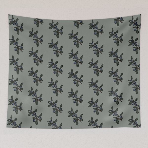 Item preview, Blueberry branch botanical designed and sold by carolynmae.