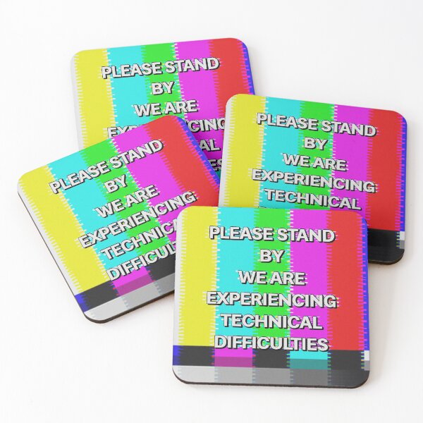 Item preview,  Please Stand By We Are Experiencing Technical Difficulties Glitch TV HD designed and sold by GlowinUp Shop.