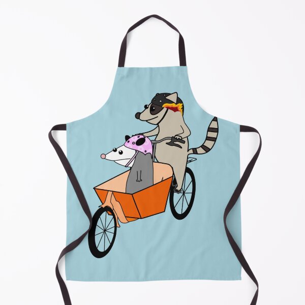 Item preview, Possum and Raccoon on Bike designed and sold by Roanasaurus.