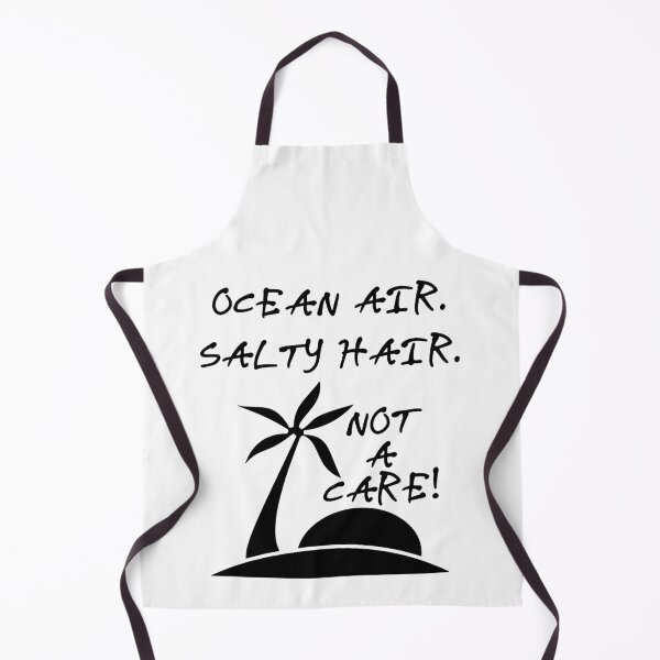 Item preview, Ocean Air Salty Hair Not a Care Funny Sandy Vacation Inspiration Joy Mood designed and sold by DesignByHeartUK.