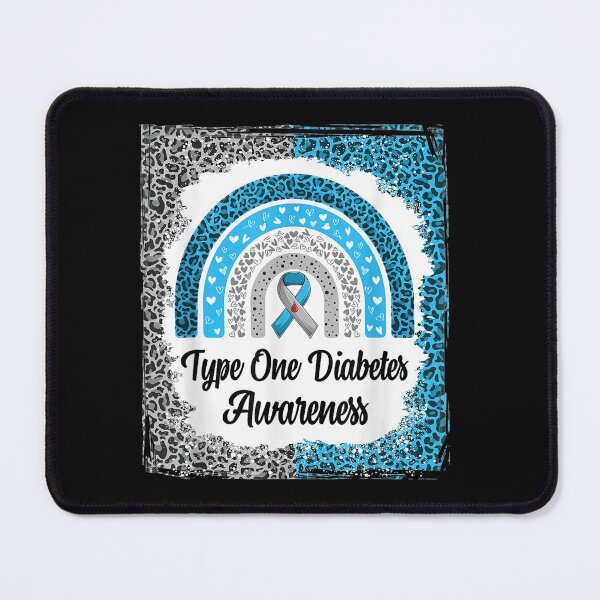 Item preview, Type One Diabetes Awareness Bleached Rainbow Leopard Ribbon designed and sold by perkinshancock.