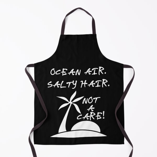 Item preview, Ocean Air Salty Hair Not a Care Funny Sandy Vacation Inspiration Joy Mood designed and sold by DesignByHeartUK.