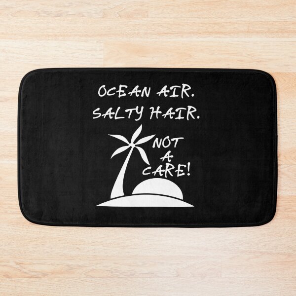 Item preview, Ocean Air Salty Hair Not a Care Funny Sandy Vacation Inspiration Joy Mood designed and sold by DesignByHeartUK.