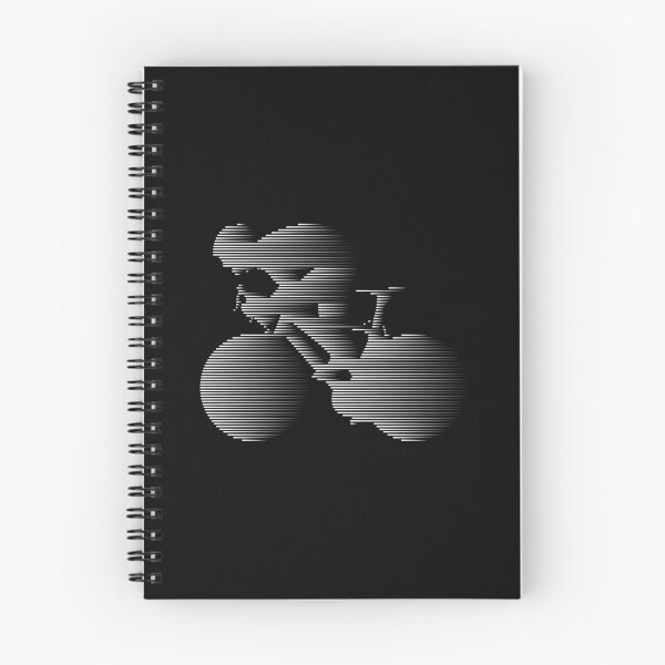 Item preview, Road Cyclist Sprinting White Line Art designed and sold by RabeDesigns.