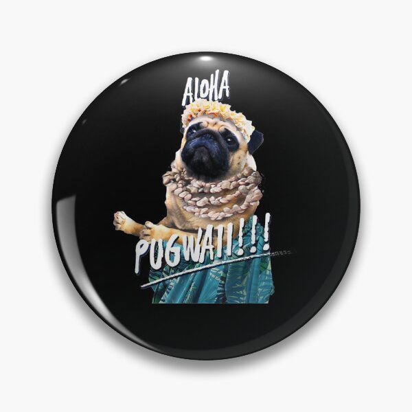 Item preview, Aloha Pug Dog Hawaiian Hawaii Beach Funny Cute designed and sold by theDlab.
