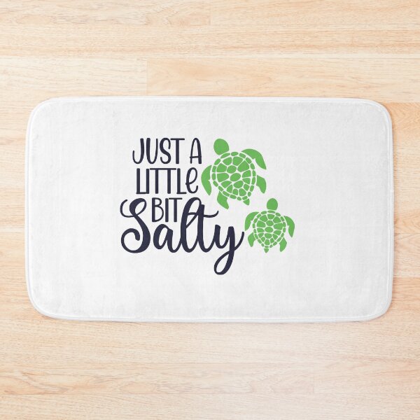 Item preview, Just a little bit salty Funny Beach Summer Sandy turtle Vacation Inspiration Joy Mood designed and sold by DesignByHeartUK.