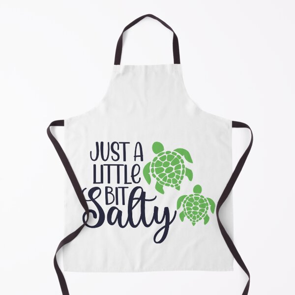 Item preview, Just a little bit salty Funny Beach Summer Sandy turtle Vacation Inspiration Joy Mood designed and sold by DesignByHeartUK.