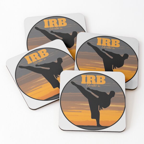 Item preview, IRB, I'd Rather Be Kick Boxing Design for Karate and Martial Arts Enthusiasts designed and sold by LifeCrush.