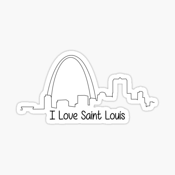 I Love Saint Louis Sticker