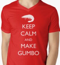 Keep Calm and Make Gumbo Men's V-Neck T-Shirt
