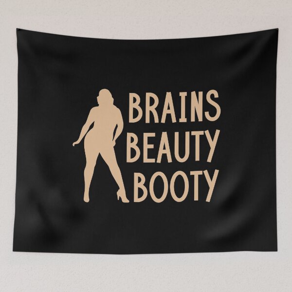 Item preview, Brains Beauty and Big Booty - For Curvaceous Confident Women designed and sold by thecooltable.