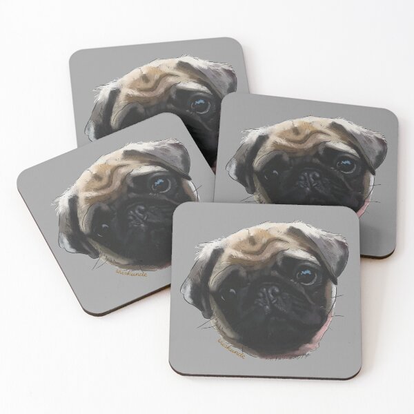 Item preview, Puppy Pug face designed and sold by Wieskunde.