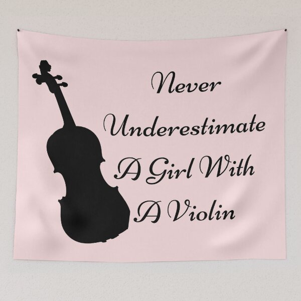 Item preview, Never Underestimate A Girl With A Violin designed and sold by Nesro34.