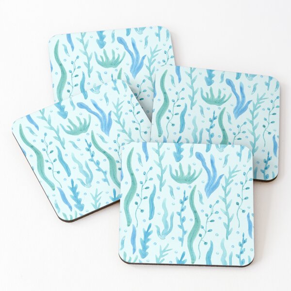 Item preview, Aqua Plants Ocean Blue Abstract Beautiful Waves For Explore Adventure - Oacian blue designed and sold by lodarohit.