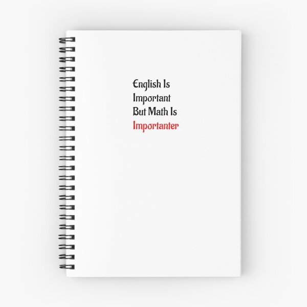 Item preview, English Is Important But Math Is Importanter designed and sold by Soukainadesign.