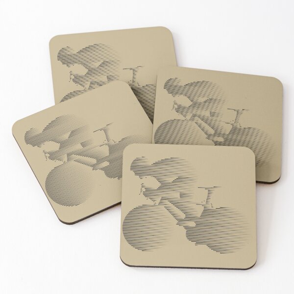 Item preview, Road Cyclist Sprinting Black Line Art designed and sold by RabeDesigns.