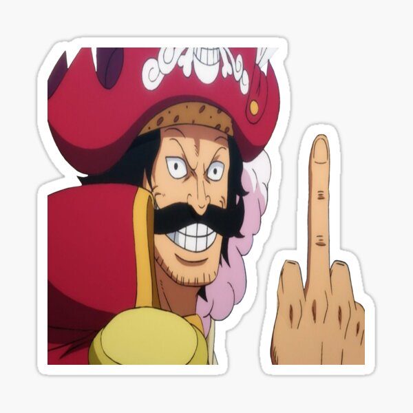 Item preview, Gol D. Roger Middle Finger designed and sold by Anime-Burger.