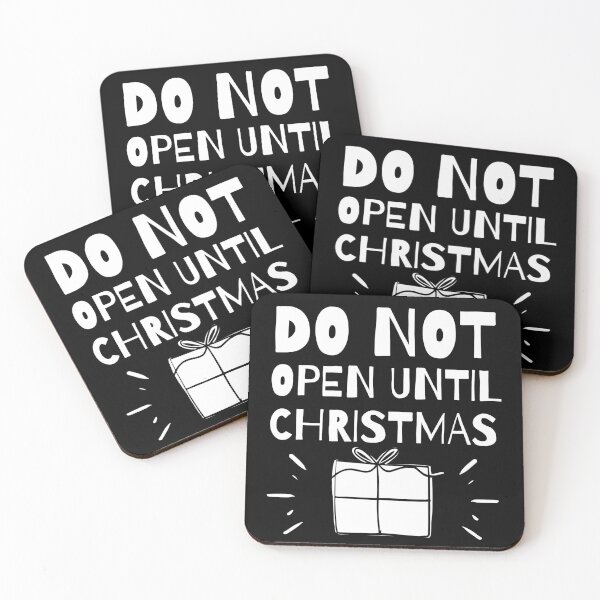 Item preview, Do not open until Christmas - Naughty or nice - Christmas Gift labeling designed and sold by For the love of Pixels.
