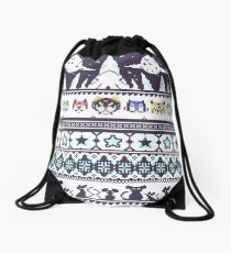 Space Lion Aesthetic Drawstring Bag