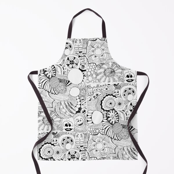 Item preview, Funny doodles. Various hand-drawn elements, black outline. designed and sold by Nia-Chi.