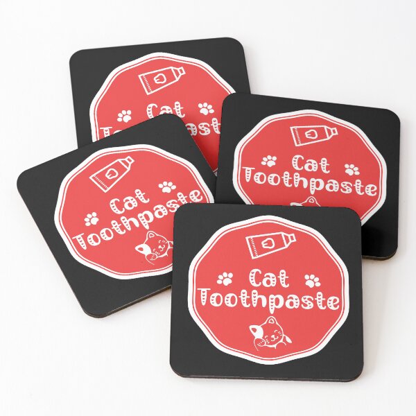 Item preview, Cat Toothpaste - Red Food Container Label  designed and sold by LabelStore.