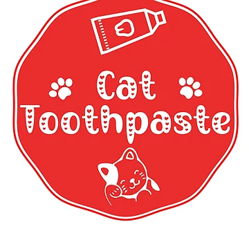 Artwork thumbnail, Cat Toothpaste - Red Food Container Label  by LabelStore
