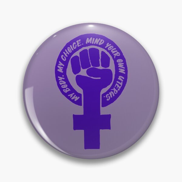 Item preview, Feminist Fist - My body, my choice - Mind your own uterus (purple) designed and sold by Thelittlelord.