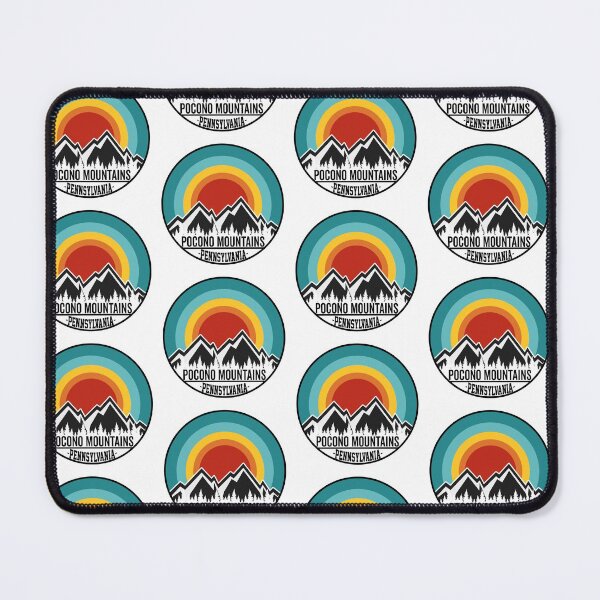Item preview, Pocono Mountains Pennsylvania Vintage Sunset Mountain designed and sold by HoneycoffeeShop.
